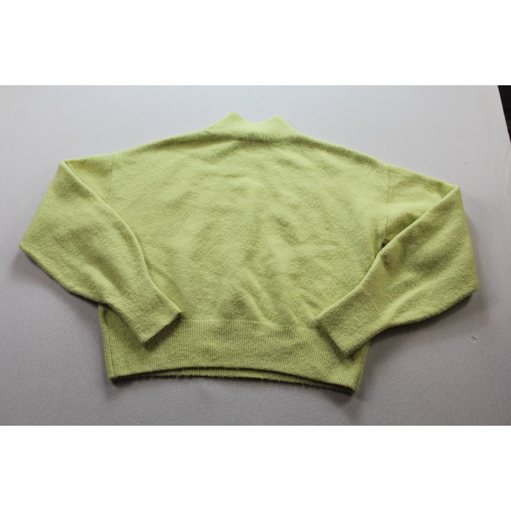 & Other Stories Women Yellow Sweater Pull On Mock Neck Wool Casual Size Small - Picture 2 of 10